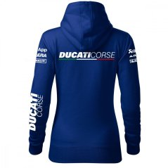 Motoros Női Kapucnis Ducati - Kék