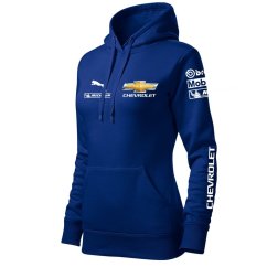 Automobilová Dámská Mikina Chevrolet - Modrá
