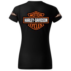 T-shirt Damski Harley Davidson - Czarny
