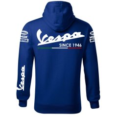 Męska bluza motocyklowa Vespa - Niebieski