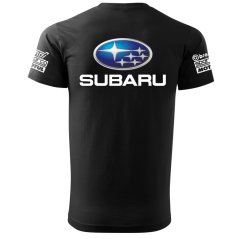 Férfi Póló Subaru - Fekete