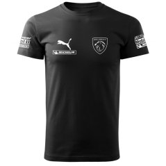 T-shirt Męski Peugeot New - Czarny