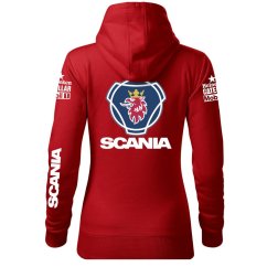 Bluza samochodowa dla kobiet Scania - czerwona