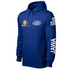Męska bluza motocyklowa Jawa - Niebieski