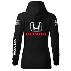 Automobilová Dámská Mikina Honda - Černá