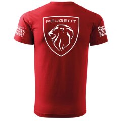 T-shirt Męski Peugeot New - Czerwone