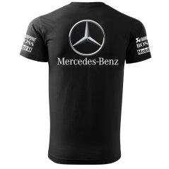 T-shirt Męski Mercedes - Czarny