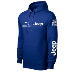 Autóipari Férfi Kapucnis Jeep - Kék