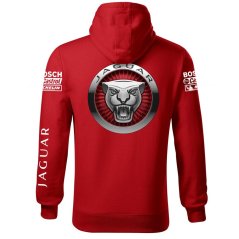 Męska bluza samochodowa Jaguar 2 - Czerwony