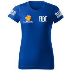 T-shirt Damski Fiat - Niebieski