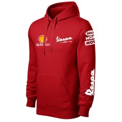 Motoros Férfi Kapucnis Vespa - Piros