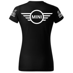 T-shirt Damski Mini Cooper - Czarny