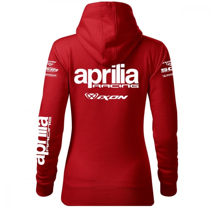 Damska bluza motocyklowa Aprilia - czerwona - Rozmiar: L