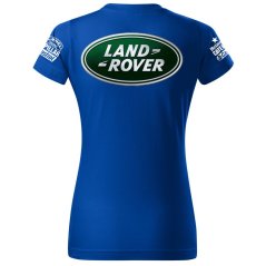 T-shirt Damski Land Rover - Niebieski