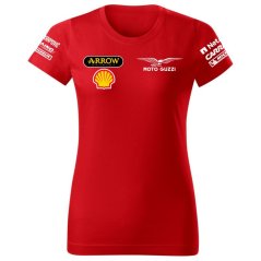 Női Póló Moto Guzzi - Piros