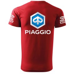 T-shirt Męski Piaggio - Czerwone
