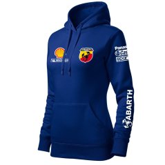 Damska bluza samochodowa Fiat Abarth - Niebieski