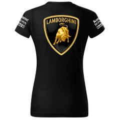 Női Póló Lamborghini - Fekete