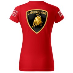 Női Póló Lamborghini - Piros