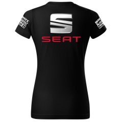 T-shirt Damski Seat - Czarny