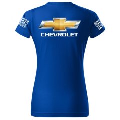 T-shirt Damski Chevrolet - Niebieski