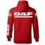 Autóipari Férfi Kapucnis DAF - Piros - Méret: M