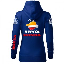 Damska bluza motocyklowa Honda-Moto - Niebieski