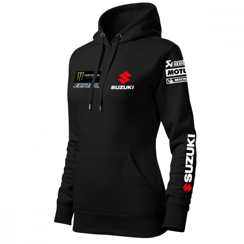 Damska bluza motocyklowa Suzuki-Moto - czarna - Rozmiar: XS