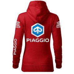 Damska bluza motocyklowa Piaggio - czerwona