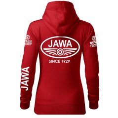Damska bluza motocyklowa Jawa - czerwona