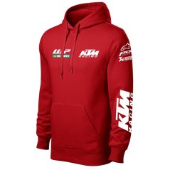 Męska bluza motocyklowa K.M. - Czerwona