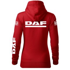 Bluza samochodowa dla kobiet DAF - czerwona