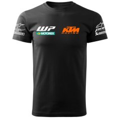 T-shirt Męski K.M. - Czarny (Orange)