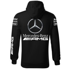 Męska bluza samochodowa Mercedes AMG - Czarny