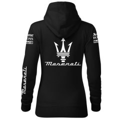 Automobilová Dámská Mikina Maserati - Černá