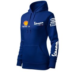 Damska bluza motocyklowa Vespa - niebieski