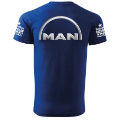 Koszulka Męski  MAN - Niebieski