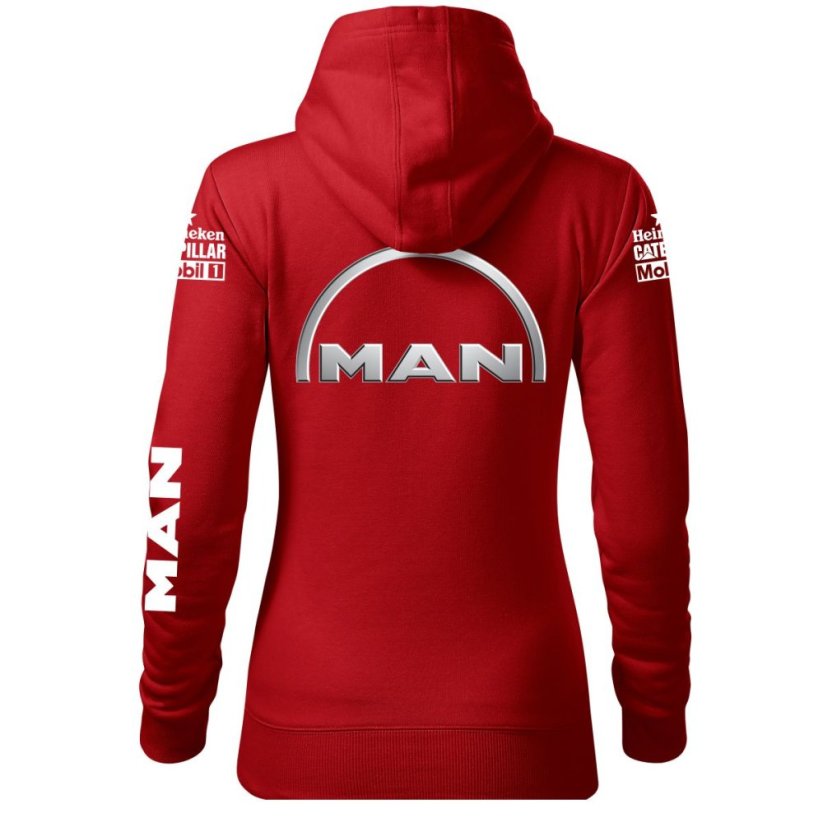 Bluza samochodowa dla kobiet Man - czerwona