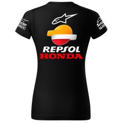 T-shirt Damski Honda Moto - Czarny