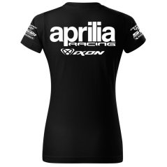 T-shirt Damski Aprilia - Czarny