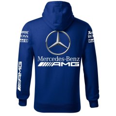 Męska bluza samochodowa Mercedes AMG - Niebieski