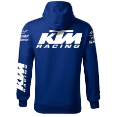 Męska bluza motocyklowa K.M. - Niebieska