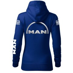 Automobilová Dámská Mikina Man - Modrá