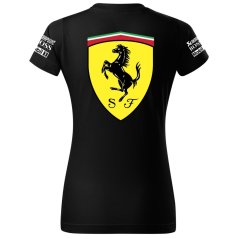 Női Póló Ferrari - Fekete
