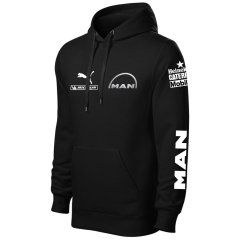 Autóipari Férfi Kapucnis Man - Fekete