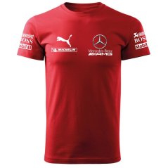 T-shirt Męski Mercedes AMG - Czerwone