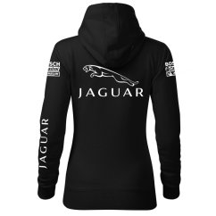 Automobilová Dámská Mikina Jaguar - Černá