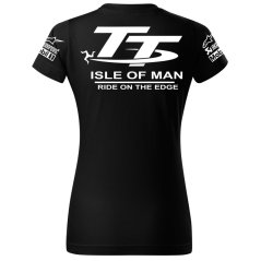 T-shirt Damski TT Isle of Man - Czarny