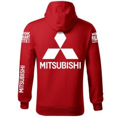 Autóipari Férfi Kapucnis Mitshubishi - Piros