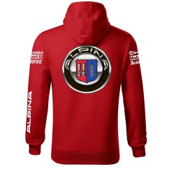 Autóipari Férfi Kapucnis Alpina - Piros